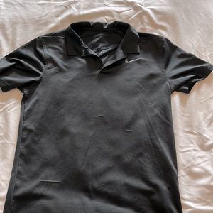 Small Black Nike Dri-Fit Polo